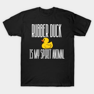 Rubber Duck Is My Spirit Animal Funny For Kids, Boys, Girls T-Shirt